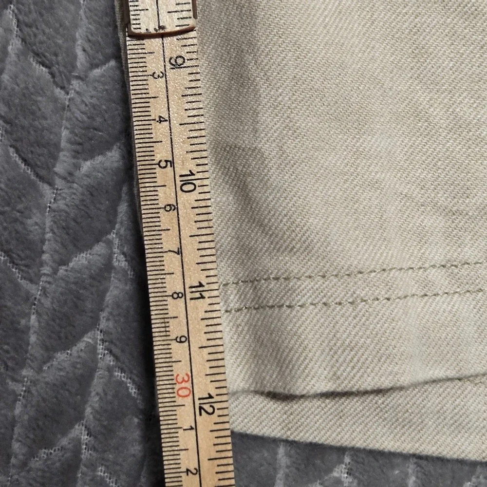 Tommy Bahama Boracay Linen Blend Shorts Mens‎ 36 Khaki Tan Marlin Logo 12 In